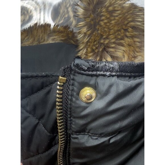 Cole Haan Women's Down Quilted Puffer Mid Length Coat 357SD357 Deep Black Sz M - Picture 9 of 16